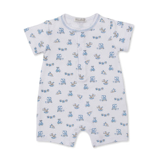 Printed Short Playsuit - Vintage Toy Fun