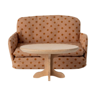 Oval Coffee Table, Mouse - Nature