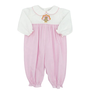 Girls Romper with Turkey Applique