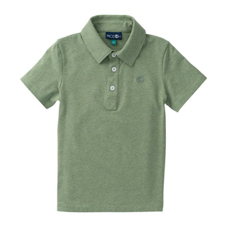 *PRE-ORDER* Boys Too Cool for School Polo - Hedge Green Heather