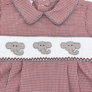 Boys Smocked Game Day Bubble - Alabama