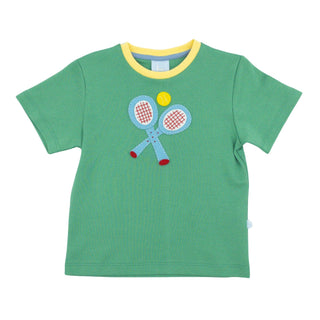 Pima Tee with Tennis Applique