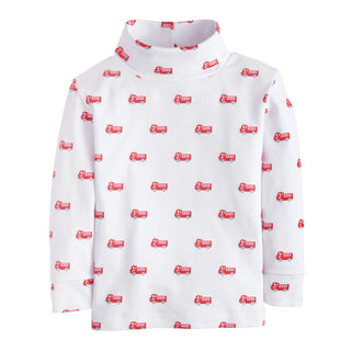 Printed Turtleneck - Firetruck