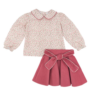 Laurie Skirt Set - Roses Garden Floral