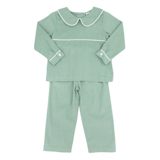 Boys Corduroy Collared Pant Set