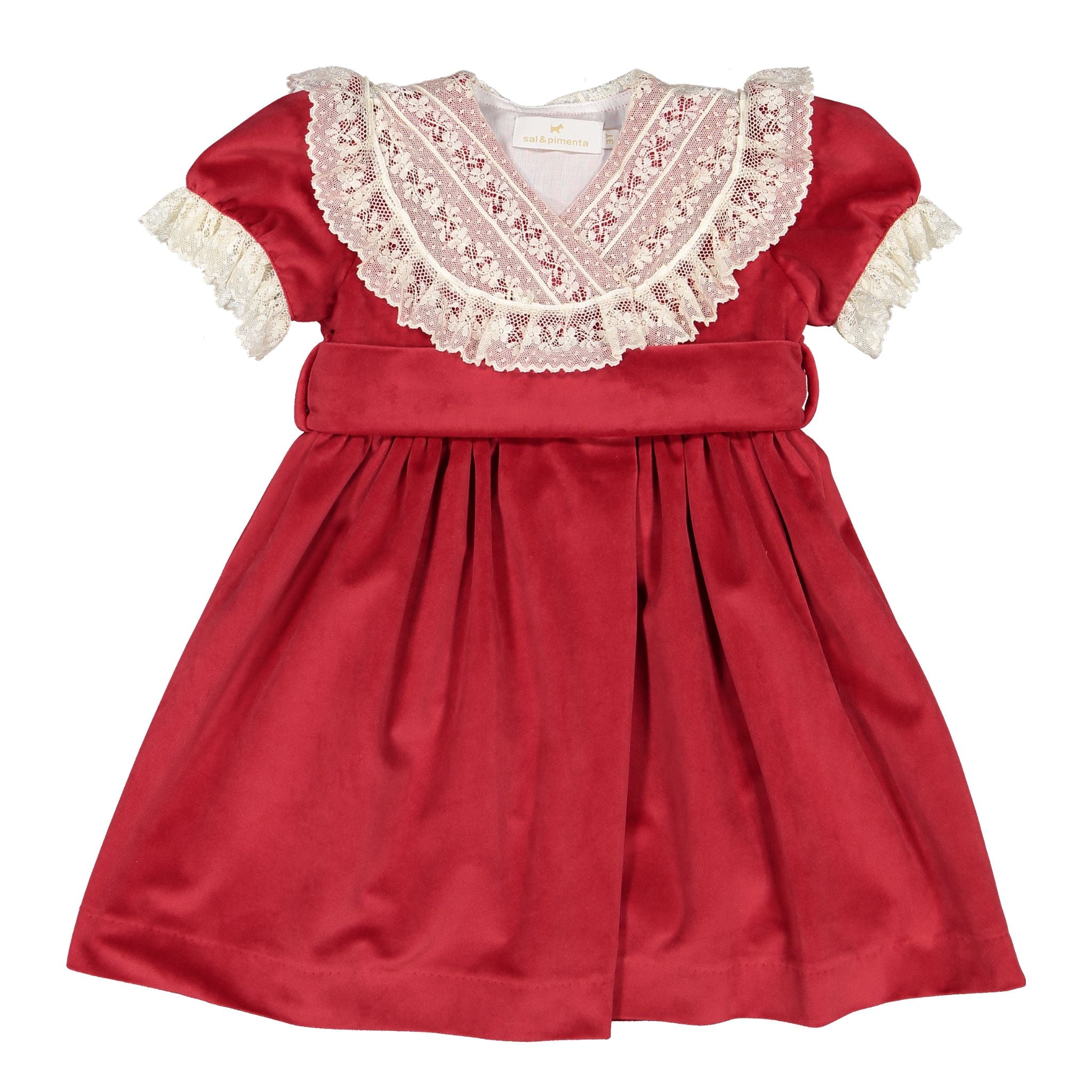 Cherry Velvet Dress | Sal & Pimenta Tiny Town Inc Cherry Velvet Dress | Sal & Pimenta Tiny Town Inc