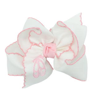 Ballet Shoes Embroidered Hairbow
