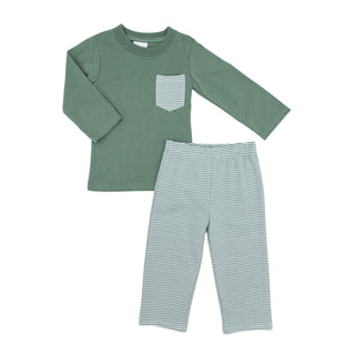 Boys Porter Pant Set - Sage