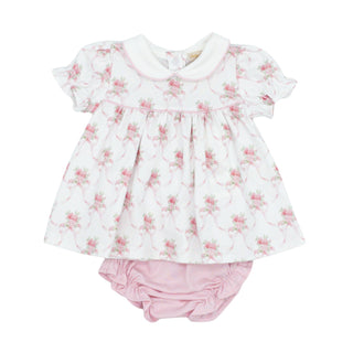 Printed Blouse and Diaper Cover - Sweet Bows