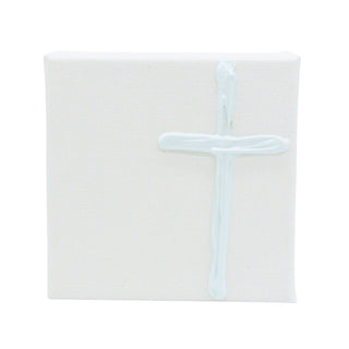 Cross Art on Canvas - Blue