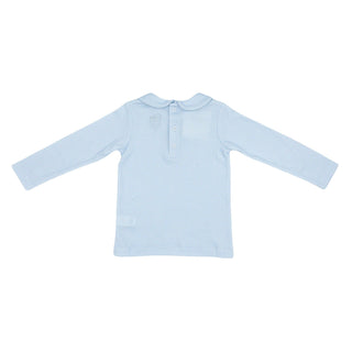 Boys Round Peter Pan Collar Shirt with Long-sleeves