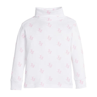 Printed Turtleneck - Pink Cowboy Boots