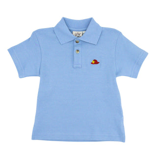 Polo Shirt with Firetruck Embroidery