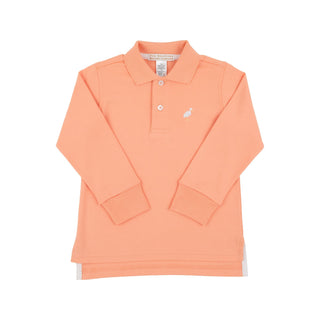 Long-sleeve Prim & Proper Polo - Seashore Sherbet