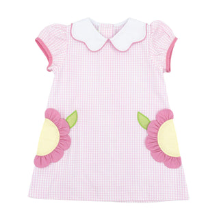 Flowers Bryar Pocket Dress - Pink Windowpane