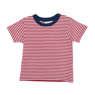 Boys Stripe T-shirt - Red