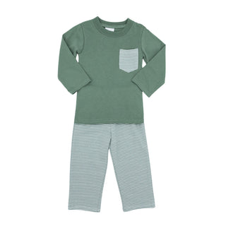 Boys Porter Pant Set - Sage