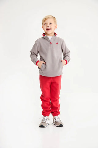 Hayword Half Zip (Fleece) - Grantley Gray