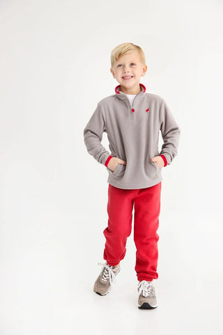 Hayword Half Zip (Fleece) - Grantley Gray
