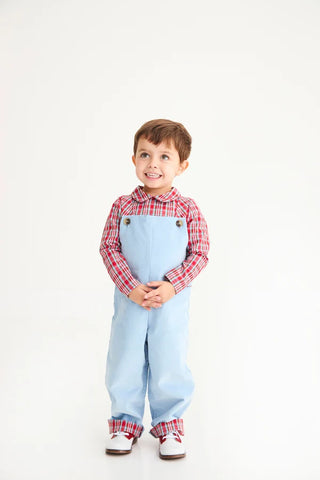 Peter Pan Collar Shirt - Woodspoint Plaid