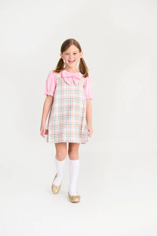 Pleated Ginny Jumper - Manalapan Plaid