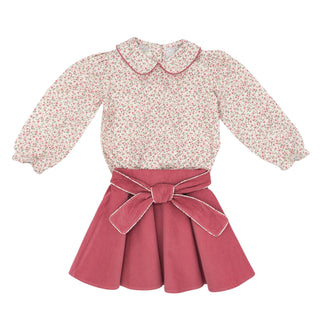 Laurie Skirt Set - Roses Garden Floral