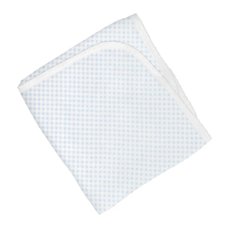 Printed Blanket - Light Blue Gingham