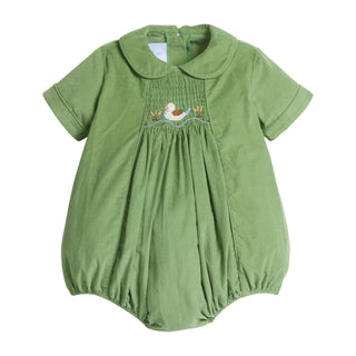 Chest Smocked Bubble - Mallard