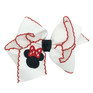 Mouse Ears Embroidered Hairbow