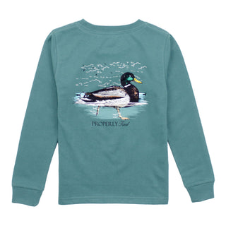 Signature Long-sleeve T-shirt - Swimming Mallard