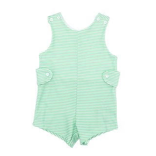 Reed Pima Knit Jon Jon - Green Stripe