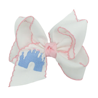 Castle Embroidered Hairbow