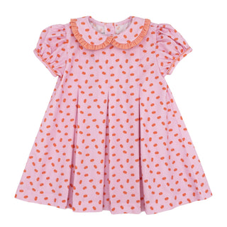 Penny Pleat Dress - Pumpkin