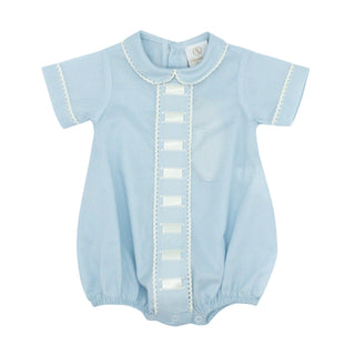 Nate Heirloom Bubble - Blue with Ecru