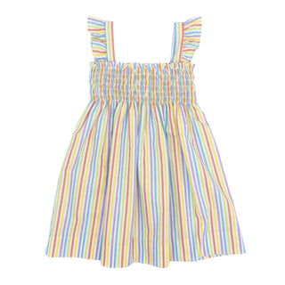 Donna Smocked Rainbow Dress