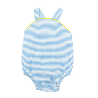 Louie Pima Knit Bubble - Blue Stripe