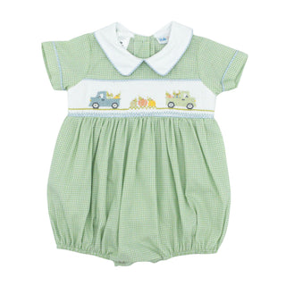 Noah Bubble with Hand-smocking - Pumpkins