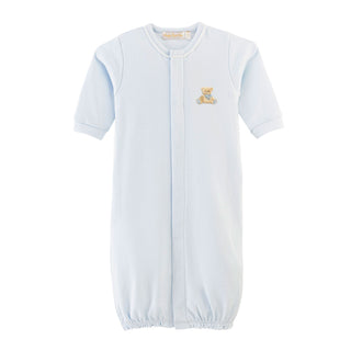 Pima Gown with Piping Trim with Hand-embroidery - Toys