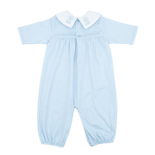 Boys Knit Convertible Sack with Puppy Embroidery