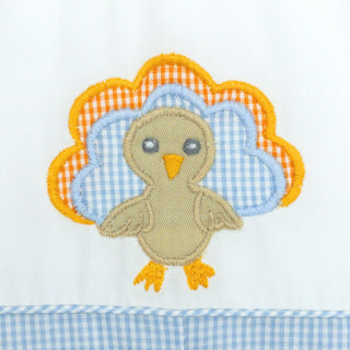 Boys Romper with Turkey Applique