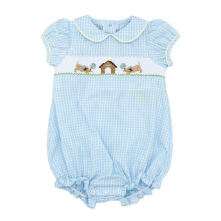 Louisa Bubble with Hand-smocking - Puppy House