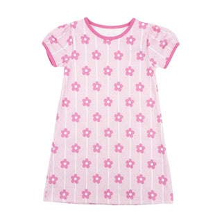 Pima Knit Play Dress - Flower Power