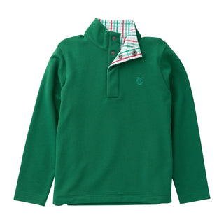 *PRE-ORDER* Boys Sporty Snap Pullover - Abundant Green