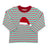 Santa Hat on Christmas Stripe