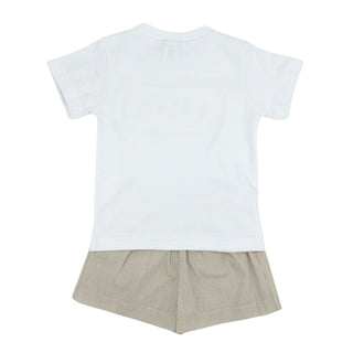 Boys Smocked Duck Short Set