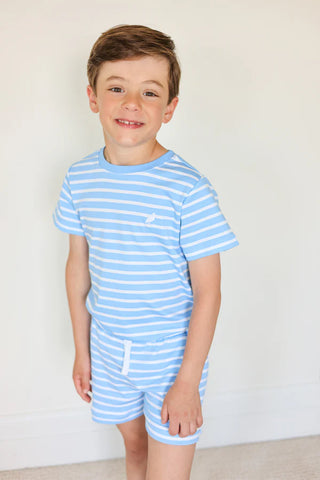 Carter Crewneck - Sarasota Sky Stripe