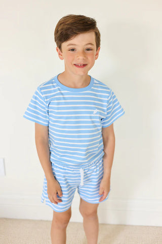 Carter Crewneck - Sarasota Sky Stripe