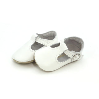 Elodie Scalloped T-Bar Crib Mary Jane Shoe