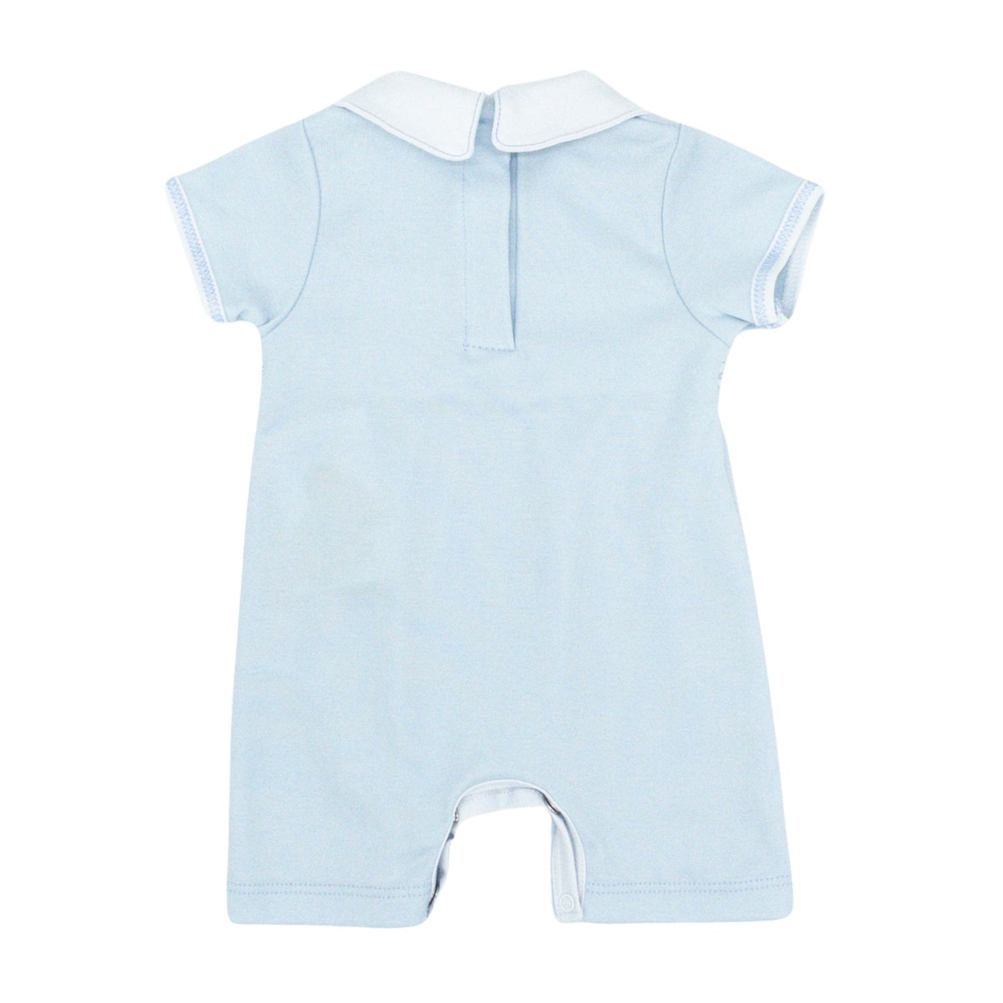 Alex Smocked Collared Short Playsuit