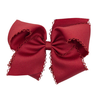 Classic Grosgrain Moonstitch Hair Bow